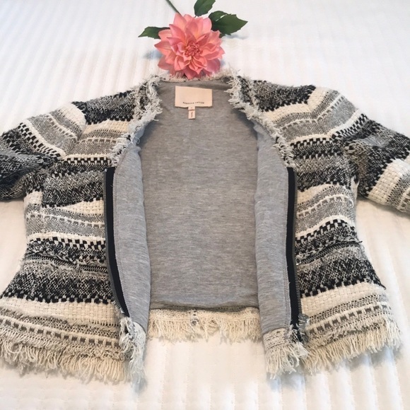 Rebecca Taylor Artisan Tweed Blazer Jacket Size 6 - Picture 12 of 17